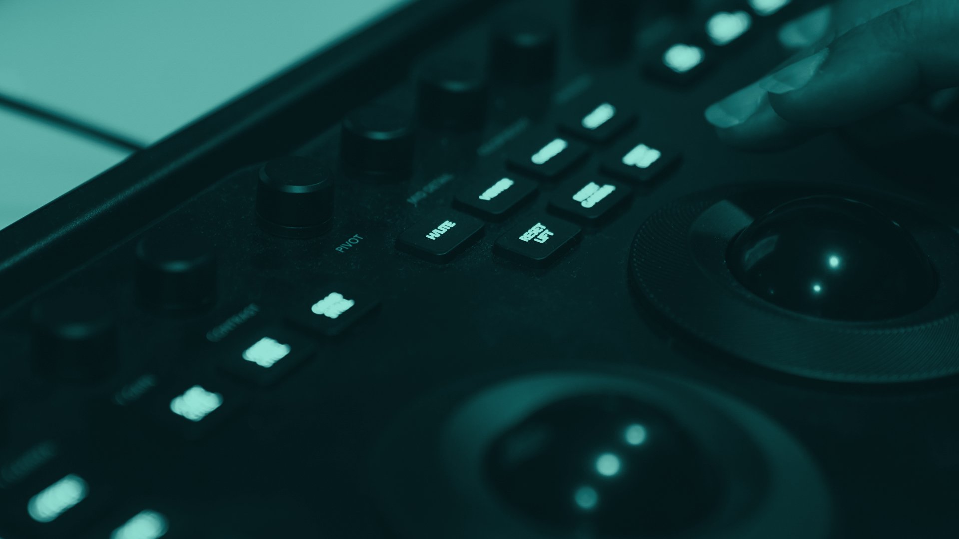 A colour-grading control surface